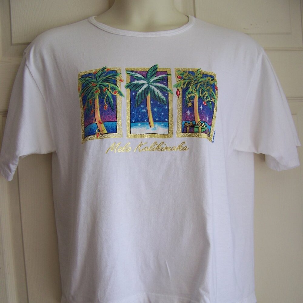 crazy shirt Hawaii mele kalikimaka palm Christmas  trees